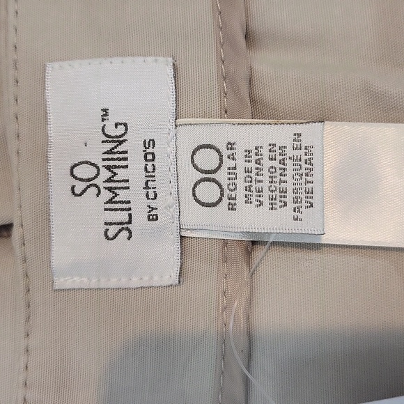 CHICO'S Tan So Slimming Katherine Regular Straight Pant in Putty - Picture 2 of 14